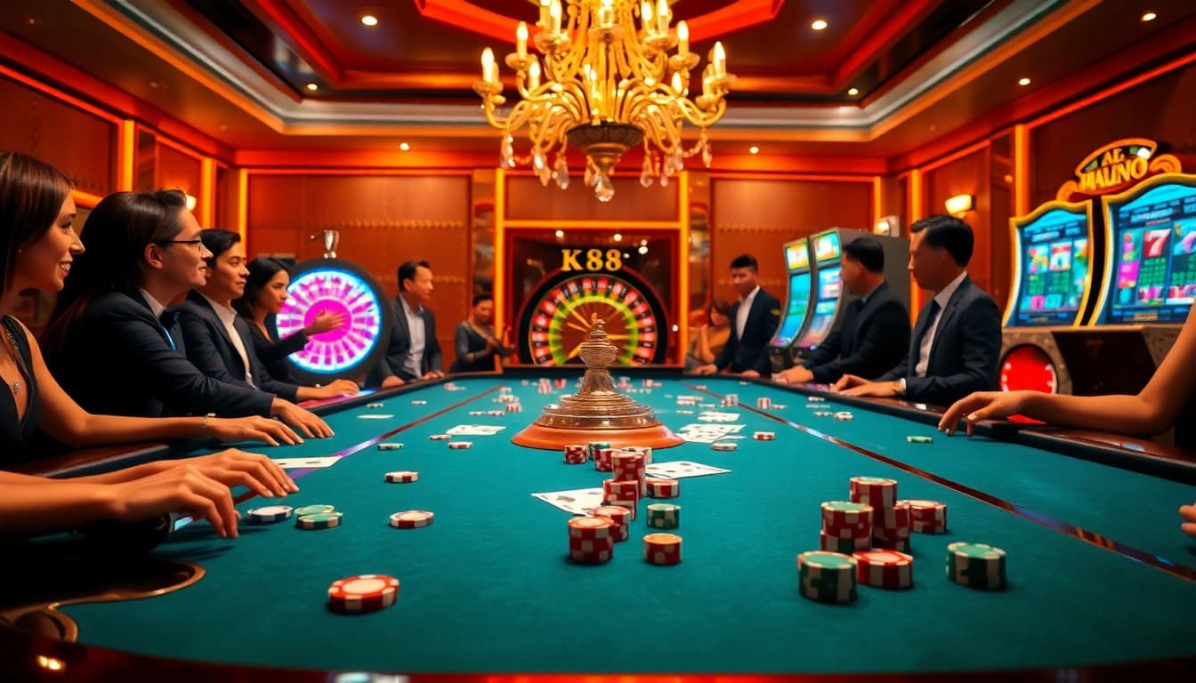 Win big at K88 with thrilling online gambling experiences on casino games.