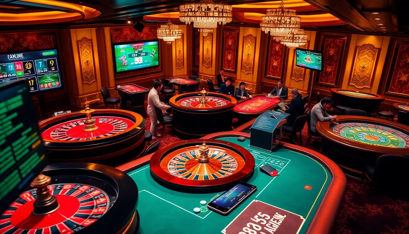 Experience the excitement at nk88.fyi with vibrant casino tables and thrilling virtual gaming action.