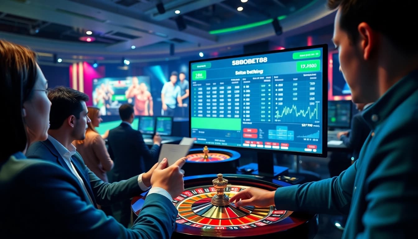 Situs Judi Bola featuring an engaging online betting interface with dynamic odds and player interactions.