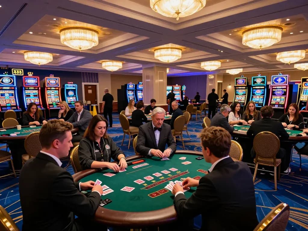 Players engaging in a thrilling blackjack game at XX 88 casino, showcasing excitement and strategy.