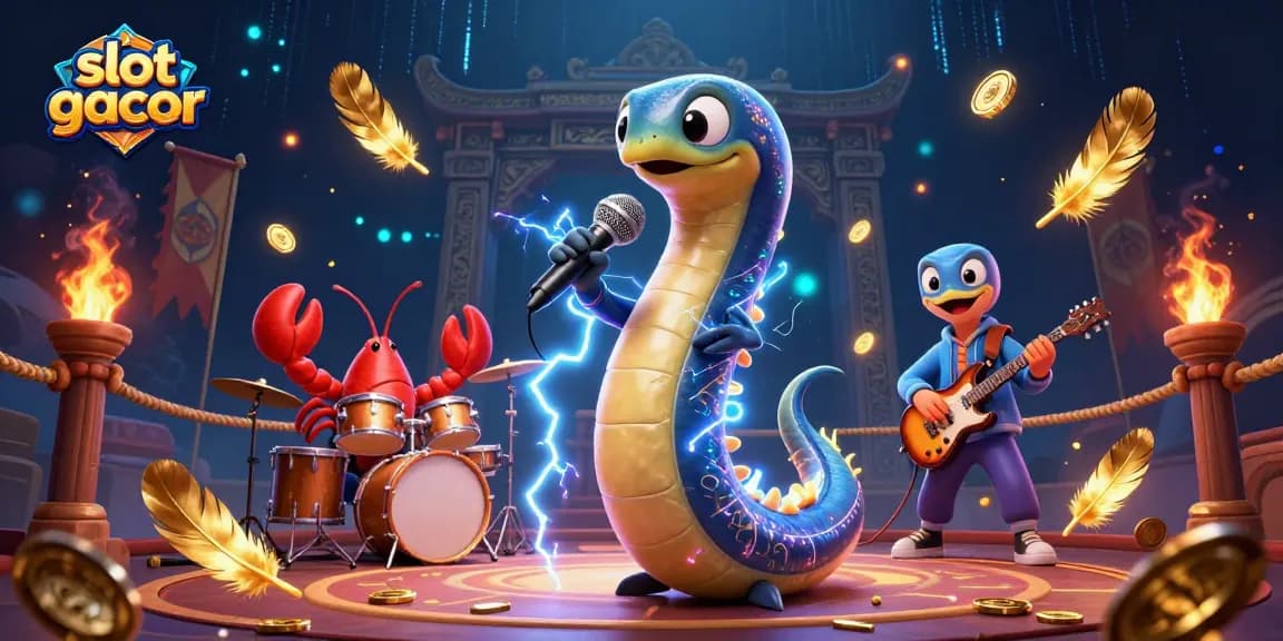 Experience the thrill of slot gacor action with vibrant underwater casino characters.