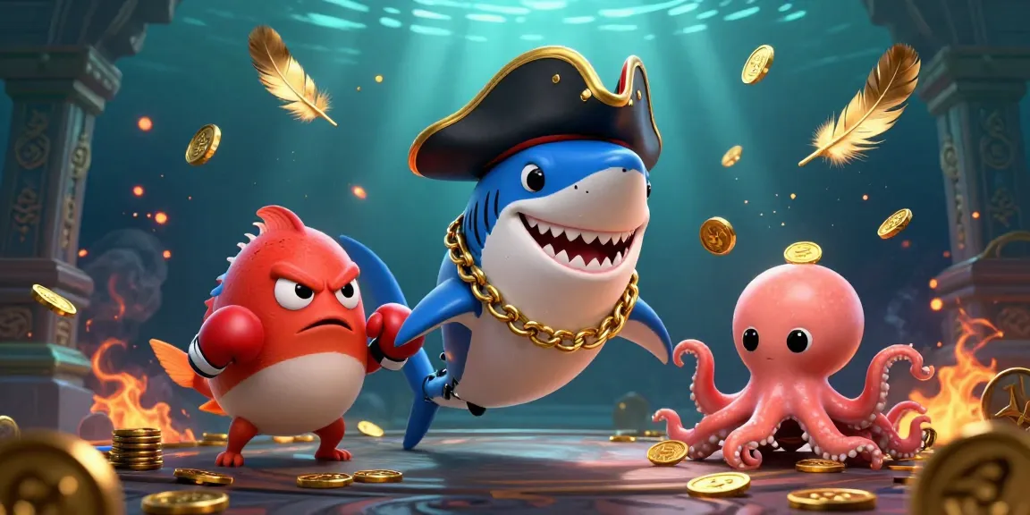 Experience exciting gameplay with GO88's vibrant characters and gambling elements amidst underwater adventures.