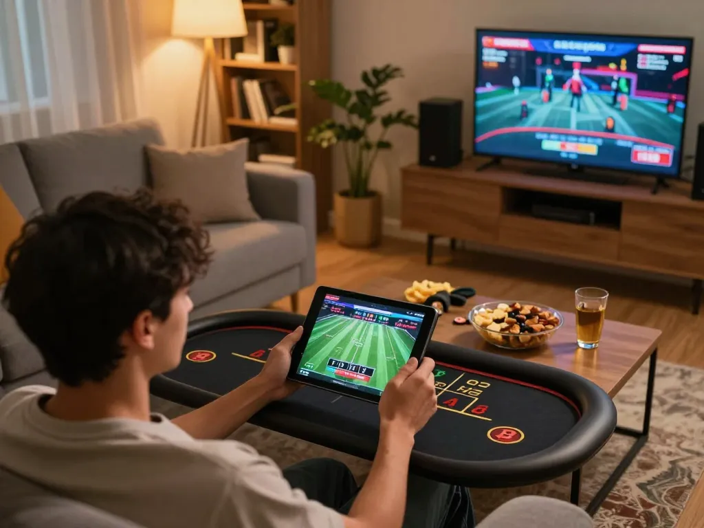 Engaging online casino experience with say88 nhà cái on tablet and smartphone, featuring vibrant gaming interface.