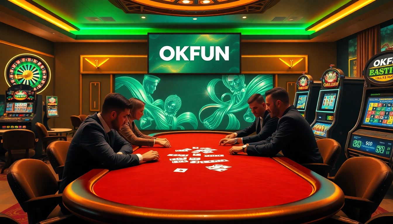 Engage in thrilling poker at OKFUN's luxurious online casino table, where excitement and professionalism meet.
