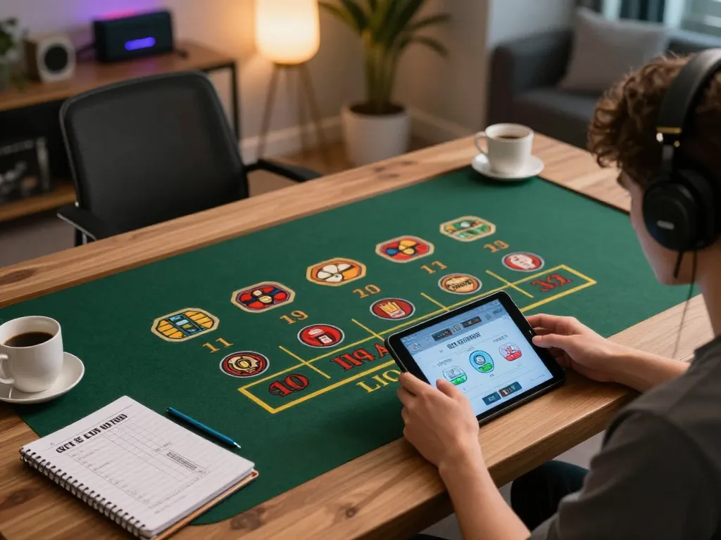 Engaging with live dealer games on nk88mvp while analyzing betting strategies in a cozy environment.