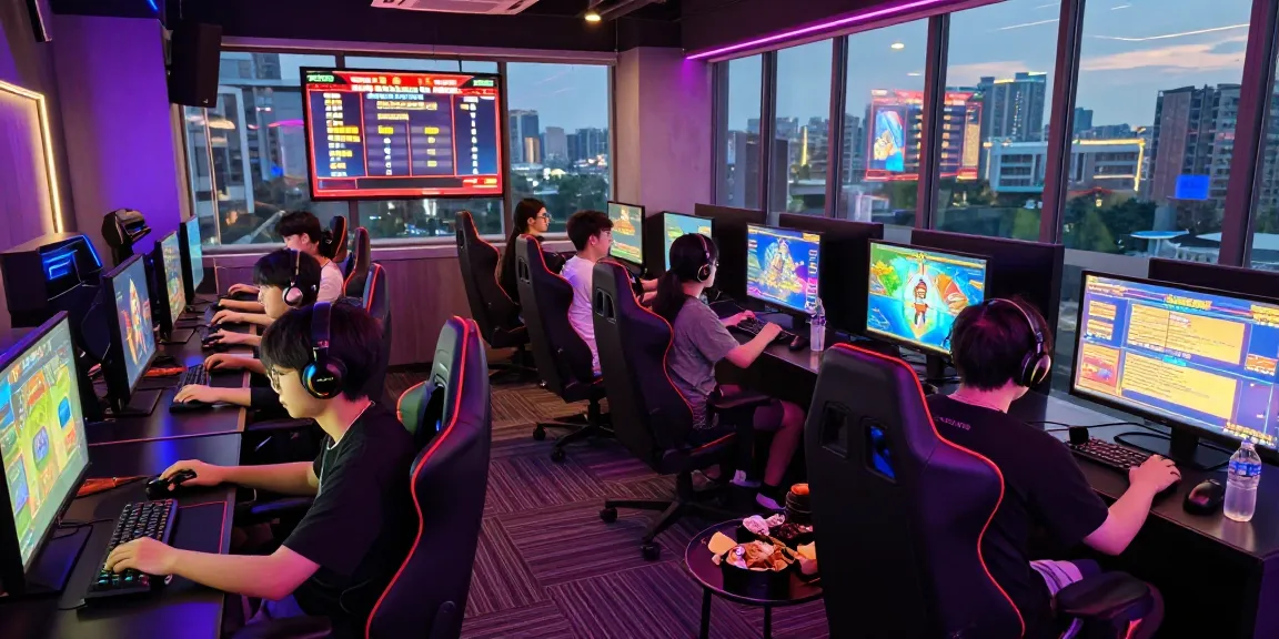 Players immersed in OSAKA88 gaming experience with vibrant screens and modern setups.
