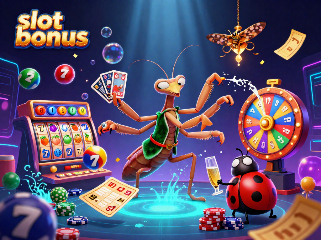 Experience high-energy casino excitement with the vibrant slot bonus featuring dynamic characters and game elements.
