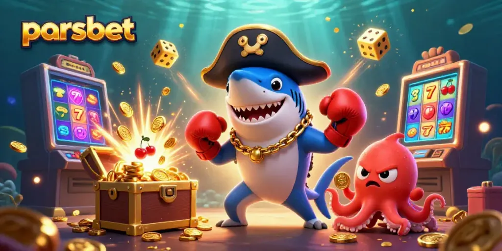 parsbet ile birlikte eğlenceli casino atmosferini yaratan renkli deniz canlıları