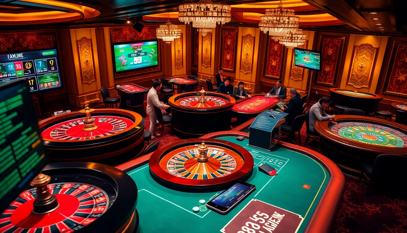 Experience the excitement at nk88.fyi with vibrant casino tables and thrilling virtual gaming action.