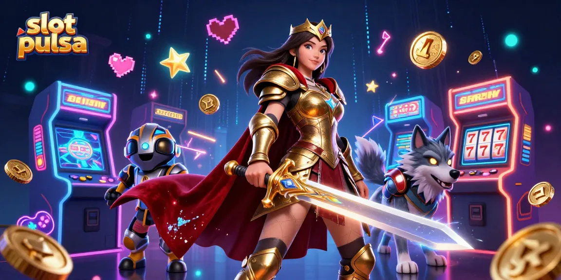 Experience the thrill of slot pulsa with vibrant 3D characters and engaging game elements.