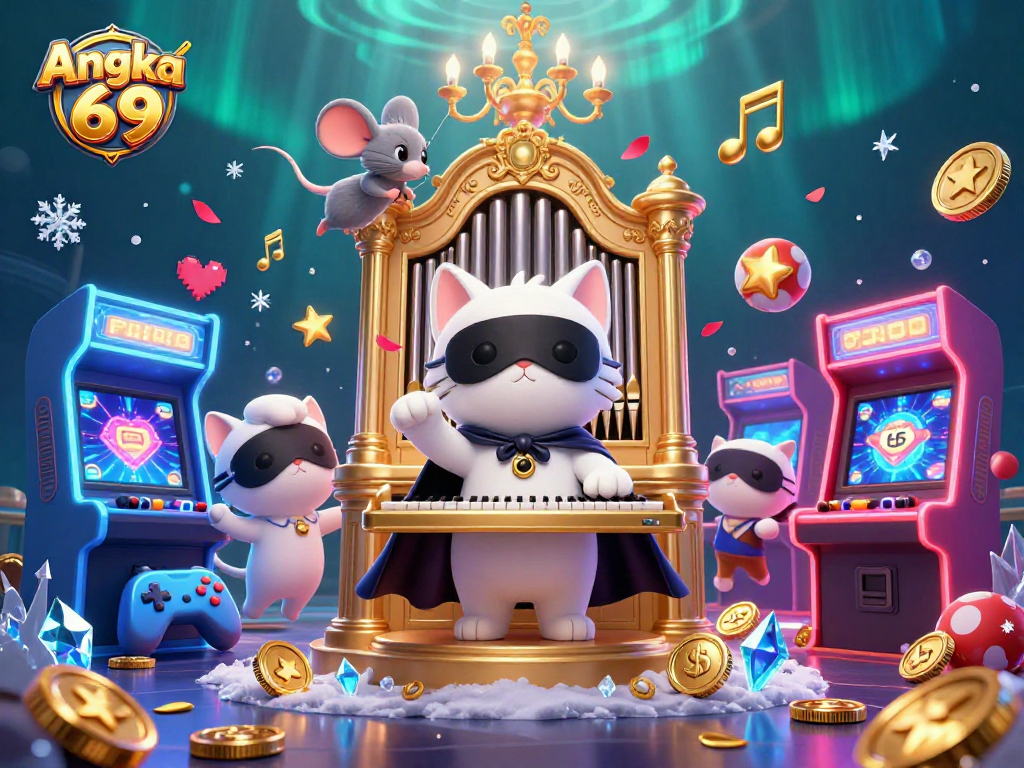 Experience Angka 69 and its vibrant gaming features with a lively casino illustration showcasing excitement.