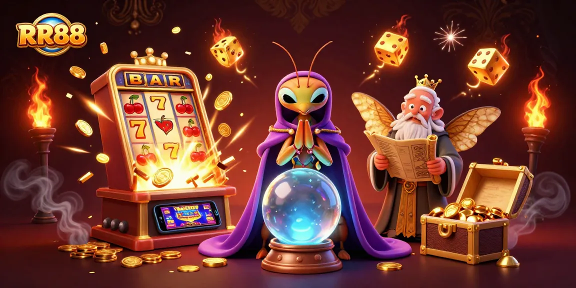 Experience thrilling moments at RR88 with a vibrant illustration of fortune and gaming excitement.