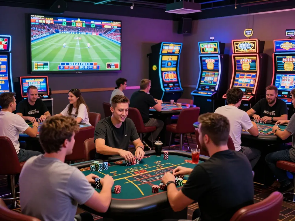 88aa nhà cái online gambling platform showcasing diverse players enjoying casino games and sports betting.
