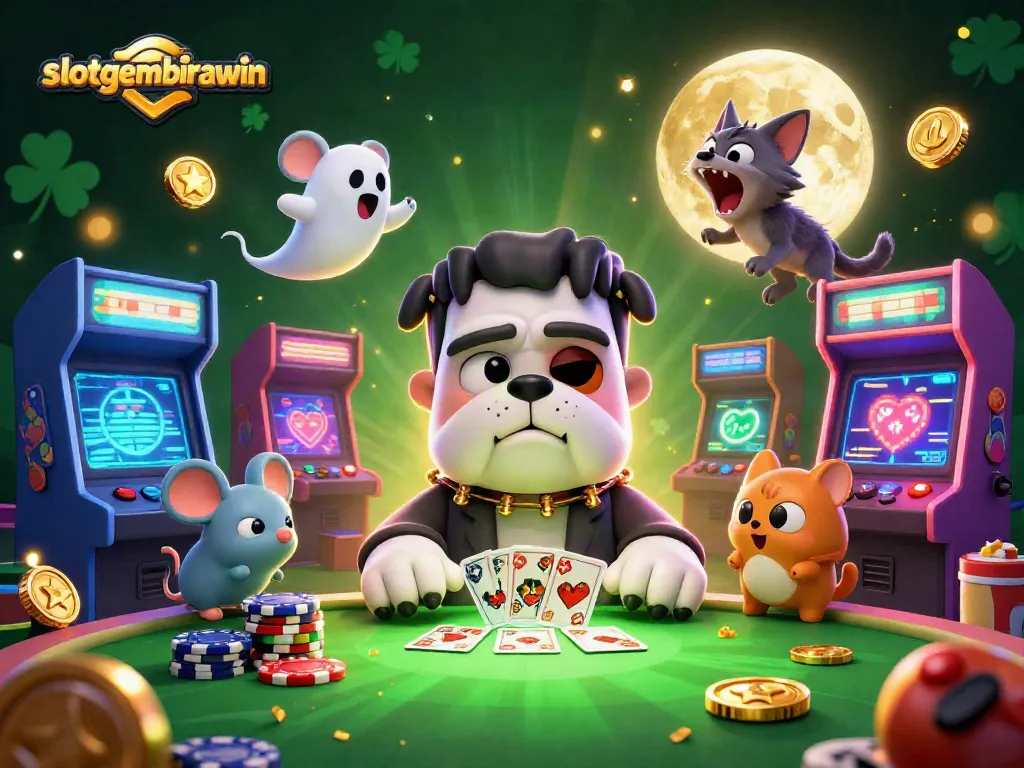 Experience thrilling gameplay at slotgembirawin with a vibrant casino scene featuring iconic characters.