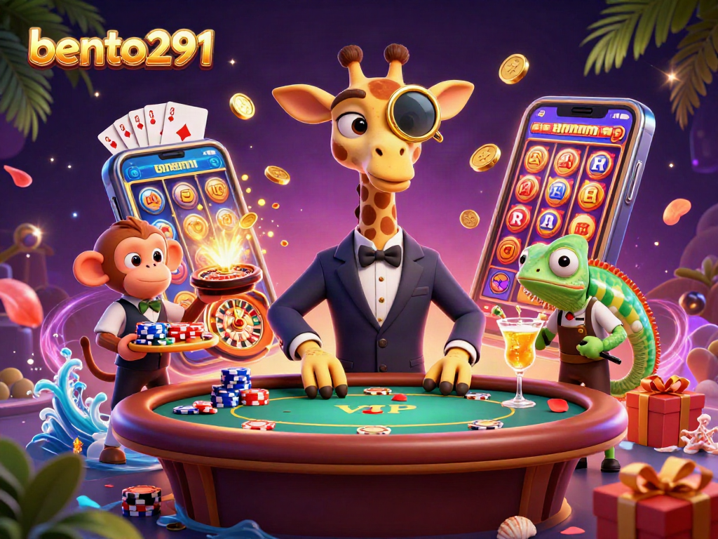 Engage in thrilling gameplay at bento291 while a high-roller giraffe leads the action!