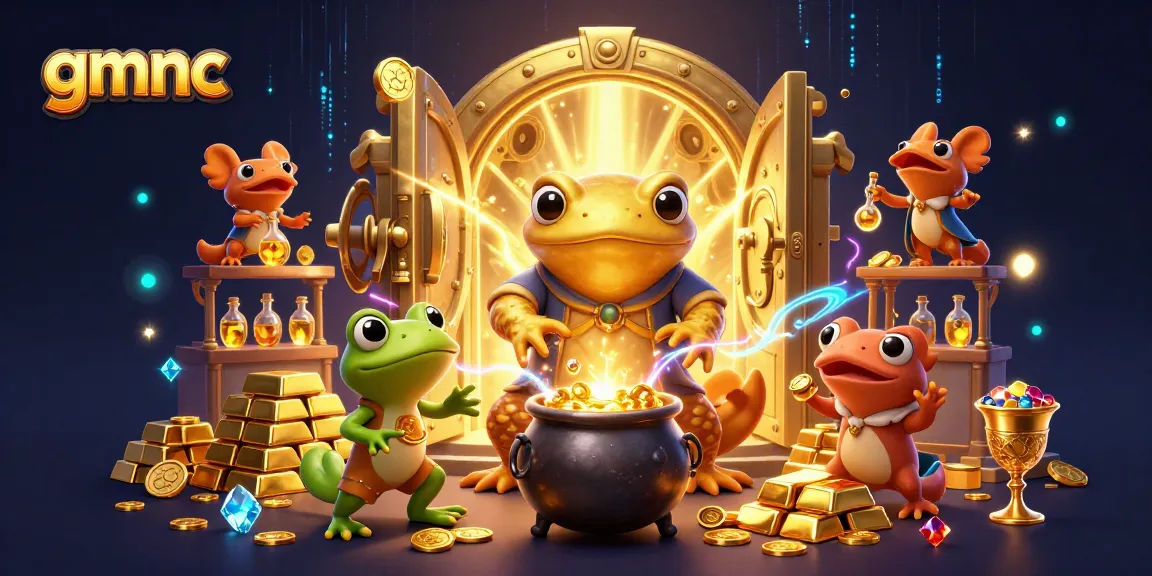 gmnc enhances gaming with a giant golden salamander alchemist in a vibrant casino setting