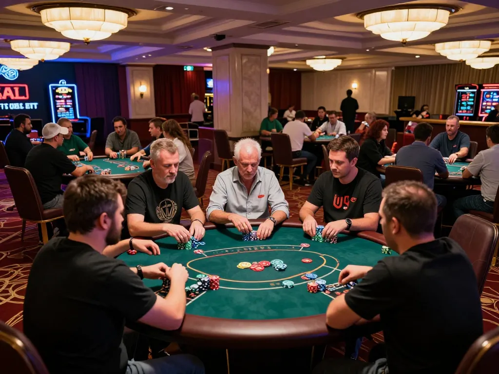 Experience thrilling poker gameplay at https://impactxoft.com/ with players wagering on intense matches.