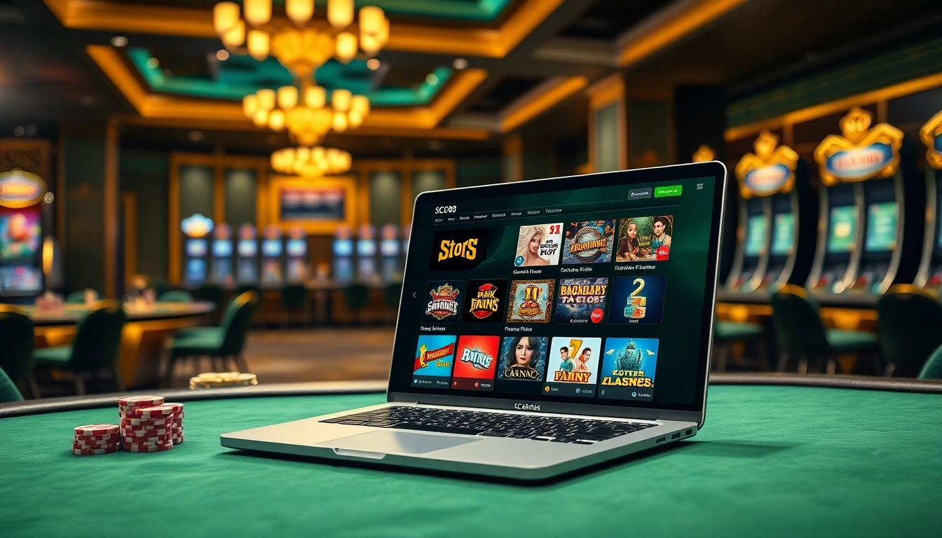 Engage in SC88 online betting with a luxurious casino setup featuring vibrant game options.