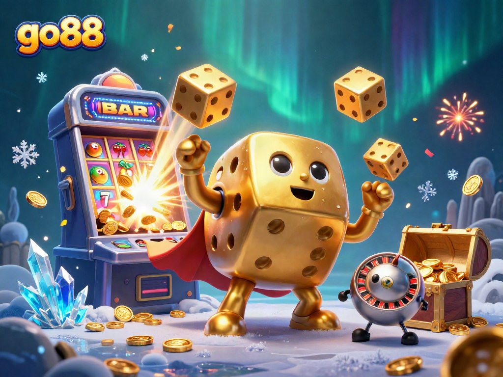 Experience excitement in go88's colorful casino game world bustling with jackpots and golden treasures.