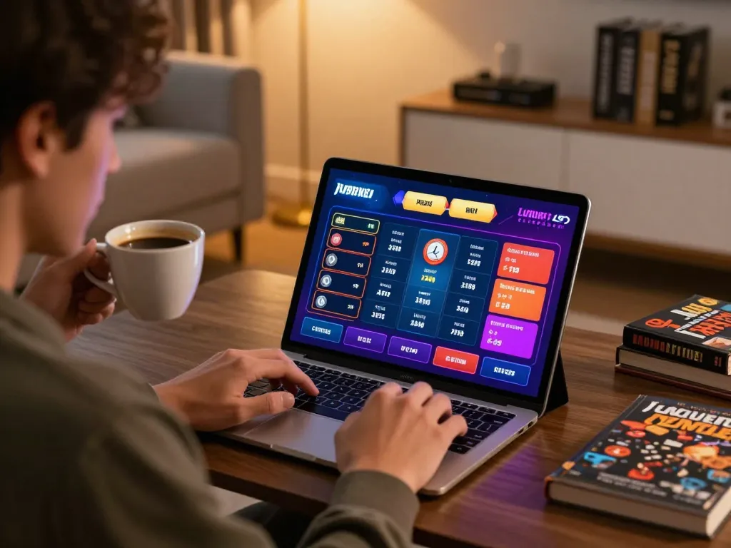 Engaged user analyzing odds on oxbet casino app while enjoying home comforts