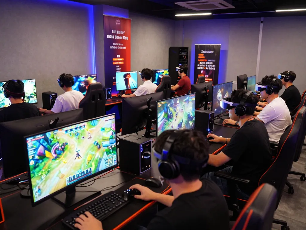 Engaged players enjoying diverse games on Rikvip's platform in a vibrant online gaming environment.