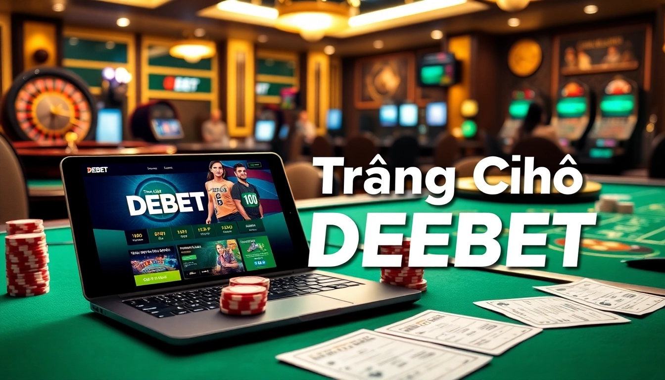 Experience the excitement of online gambling at Trang Chủ DEBET with vibrant casino themes and dynamic betting elements.
