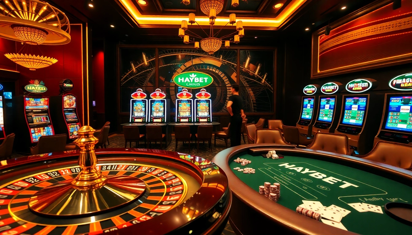 Experience the thrill of HAYBET with vibrant casino games and luxurious ambiance.