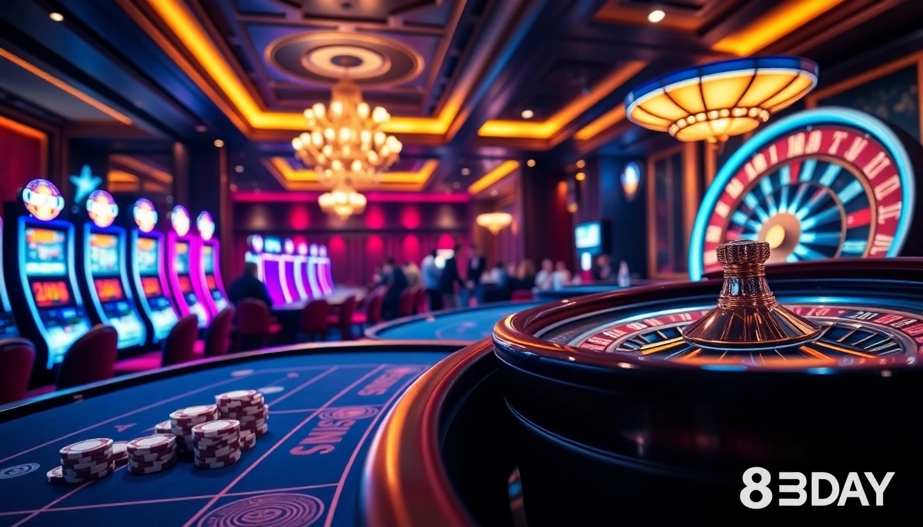 8DAY players cheering at a dynamic casino table while rolling dice and enjoying games.