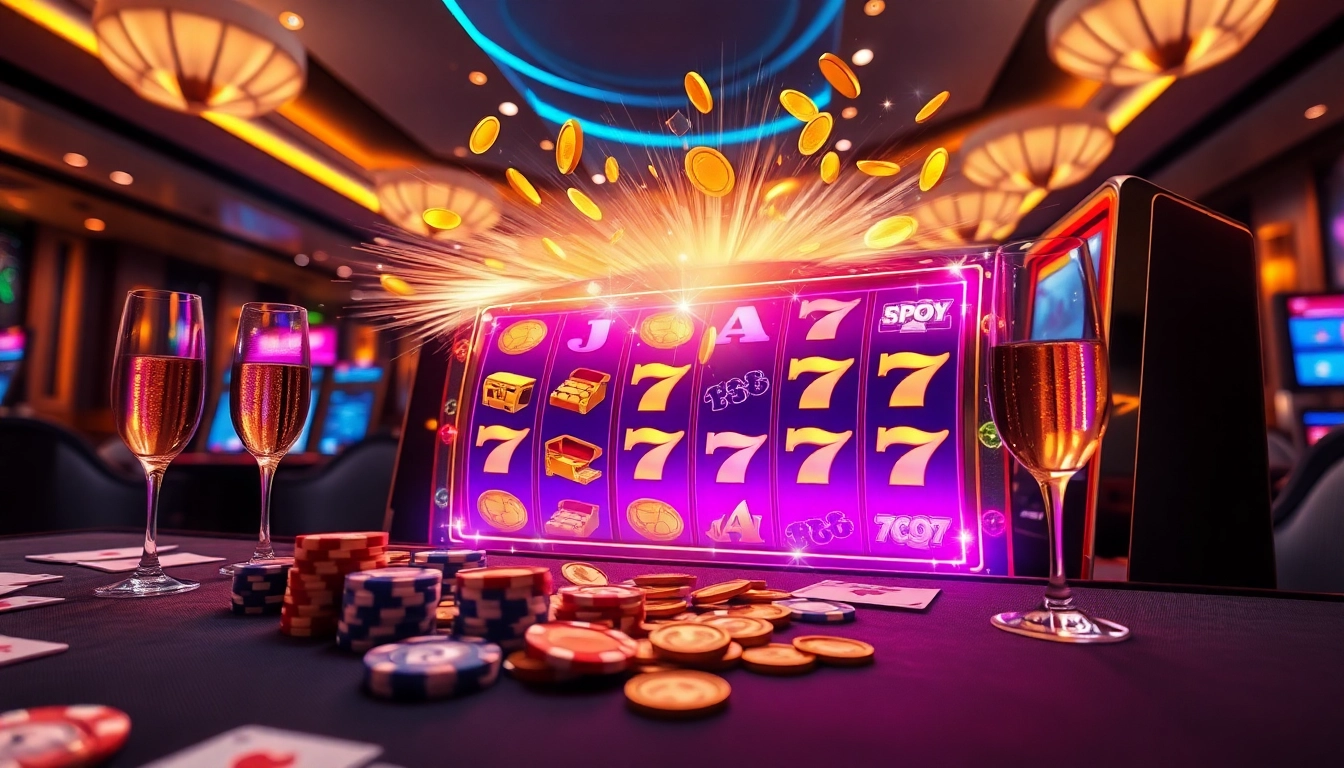 Player spinning game nổ hũ slot machine reels, capturing jackpot win excitement