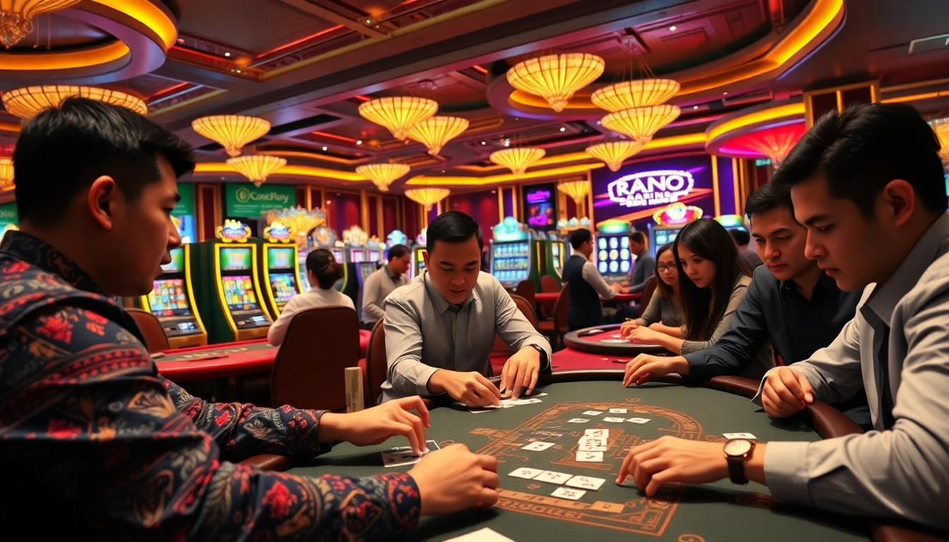 Experience the excitement at a Singapore Casino Site with engaging gaming tables and vibrant atmosphere.