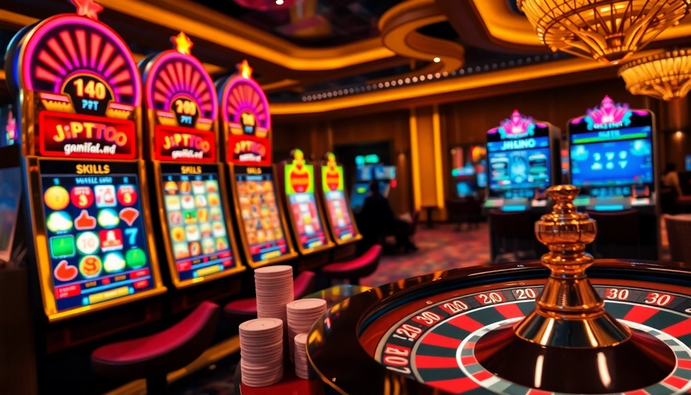 JPTOTO menawarkan pengalaman slot yang mendebarkan di tengah suasana kasino yang menarik dengan mesin berwarna-warni.