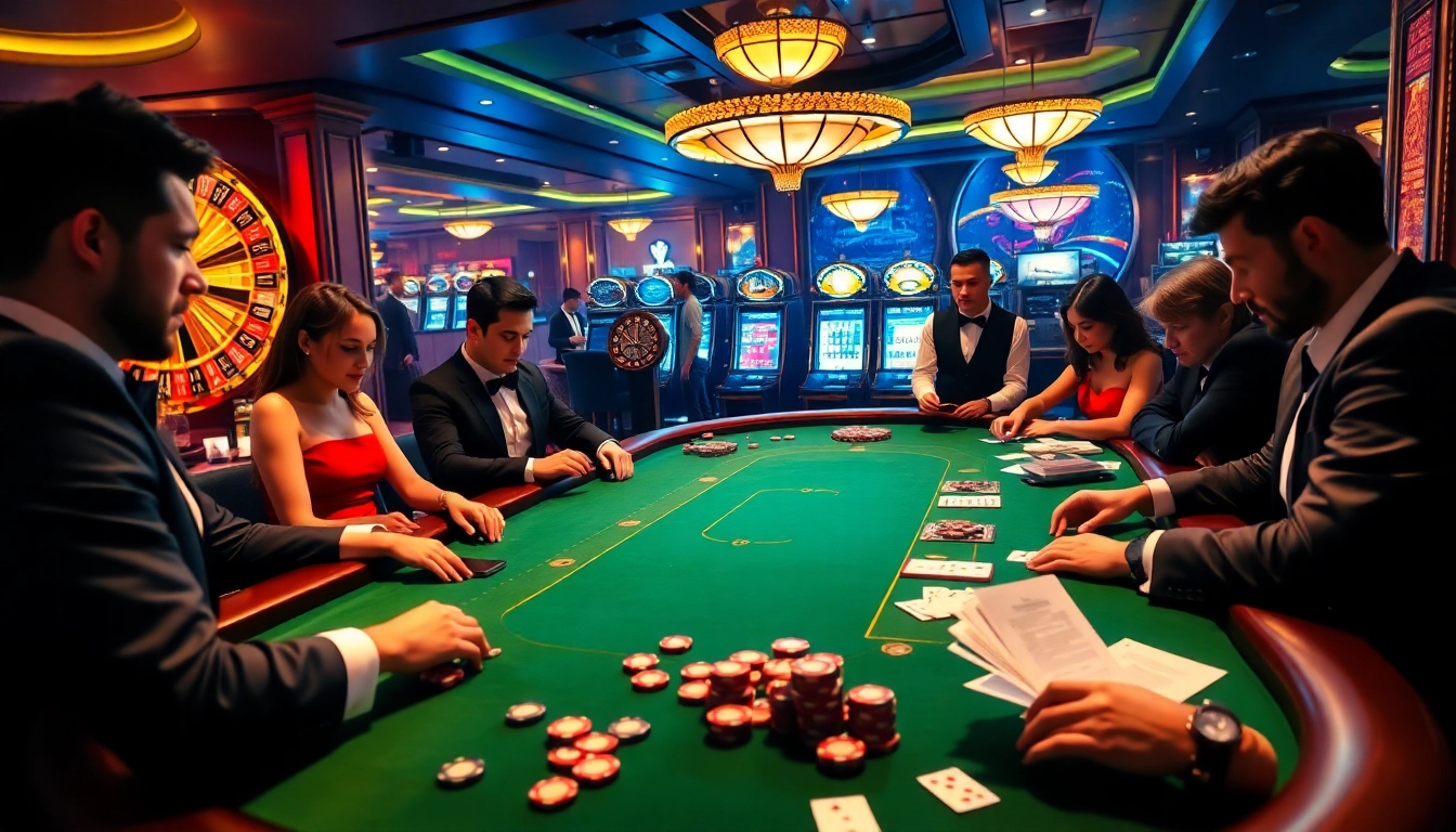 Experience thrilling gaming action at http://88xx.art/ with professional dealers at a high-stakes poker table.