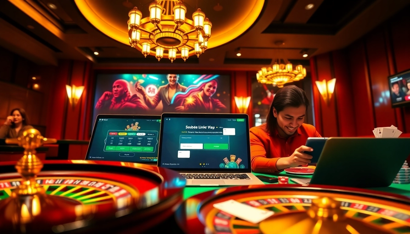 Experience excitement with Sbobet link login at a luxurious online casino.