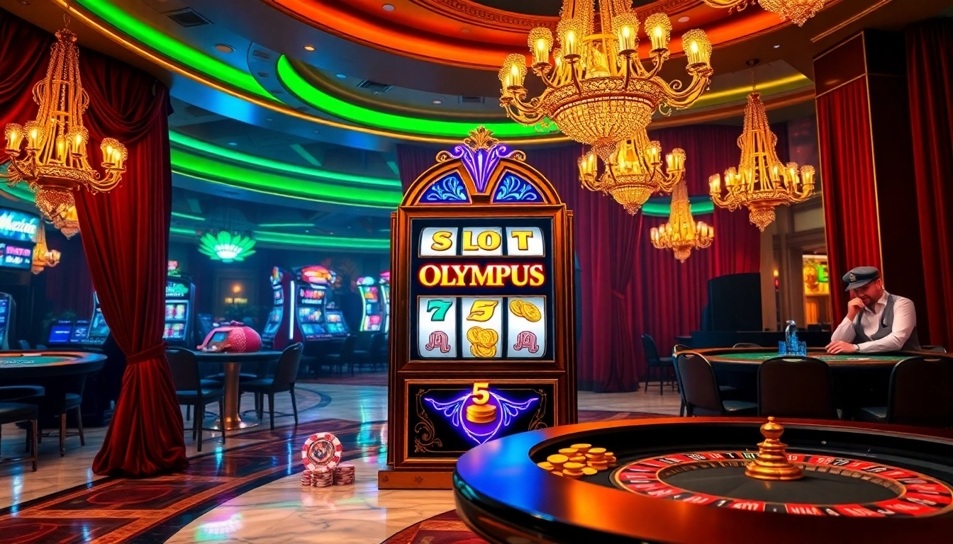Win big at the slot olympus with vibrant scenes of luxury gambling.