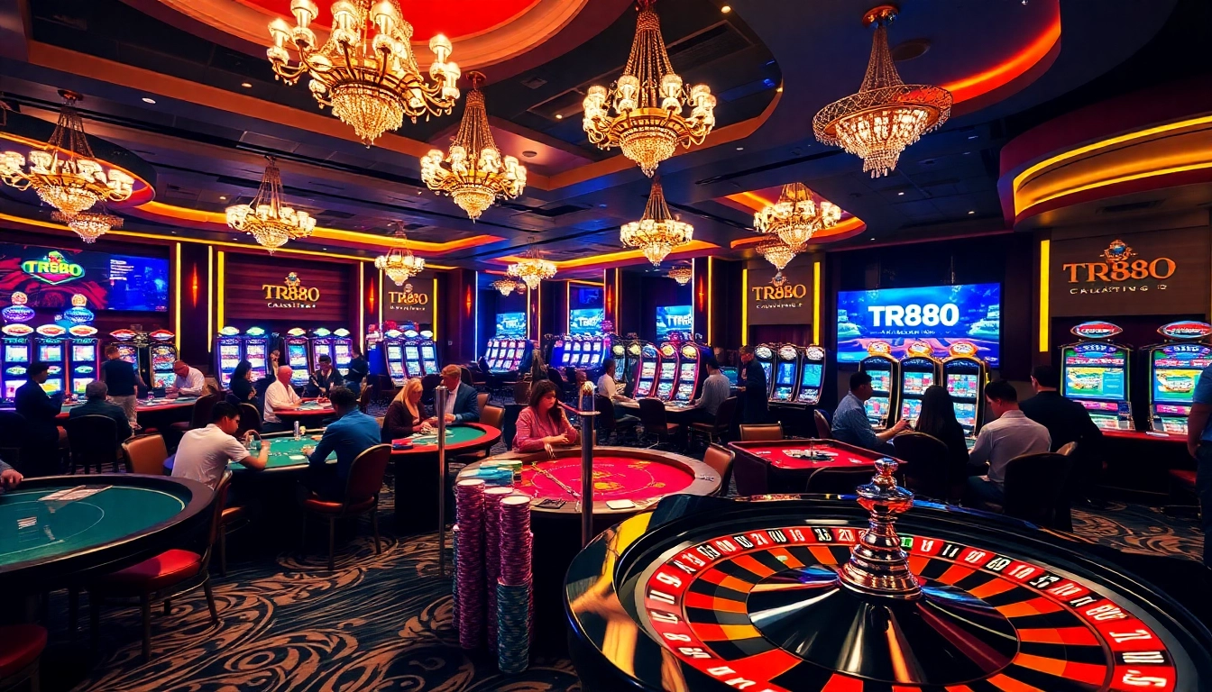 Experience the thrill of gaming at https://tr88.tech/ with vibrant casino tables and engaged players.