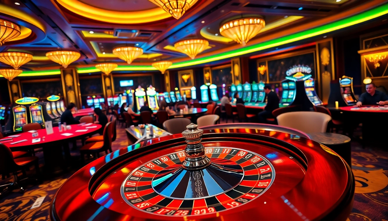 Experience thrilling gameplay at https://jun88site.com/ with luxurious casino tables and vibrant action.